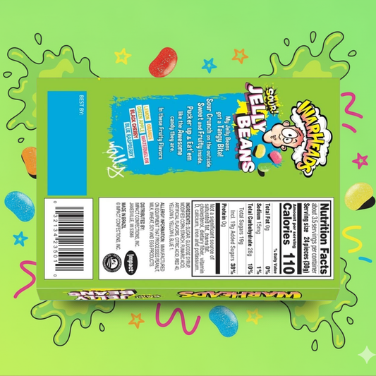 Warheads Sour Jelly Beans Theatre 113g