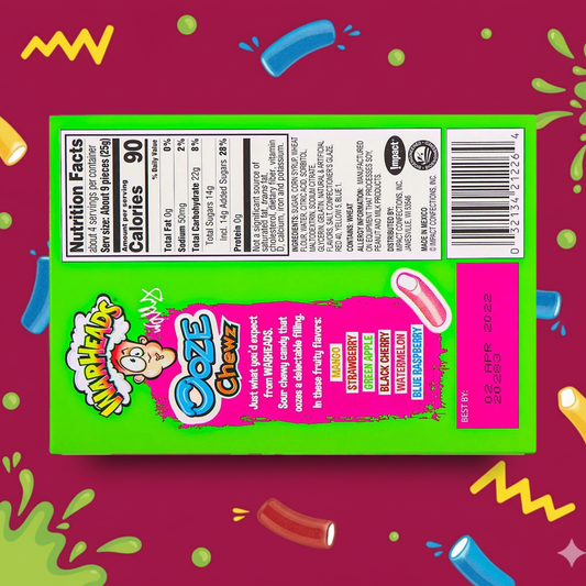 Warheads Ooze Chewz Theatre 99g