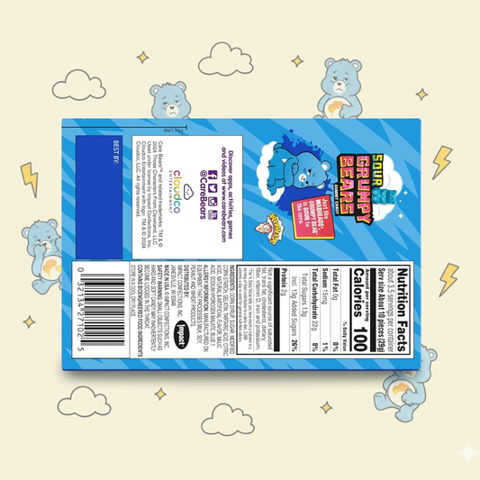 Warheads Sour Grumpy Bears 99g