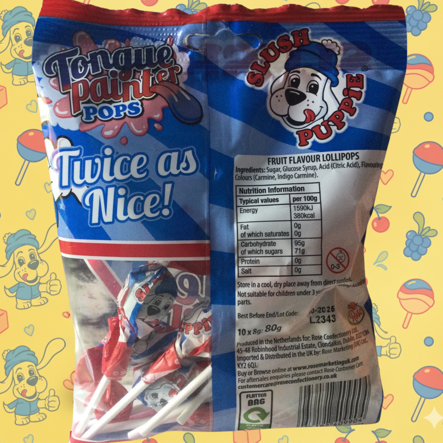 Slush Puppie Tongue Painter Pops 80g