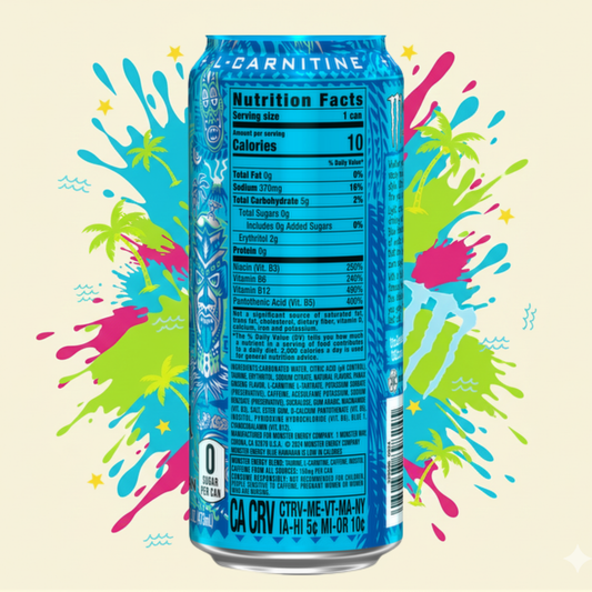 Monster Ultra Blue Hawaiian Energy Drink (Imported)