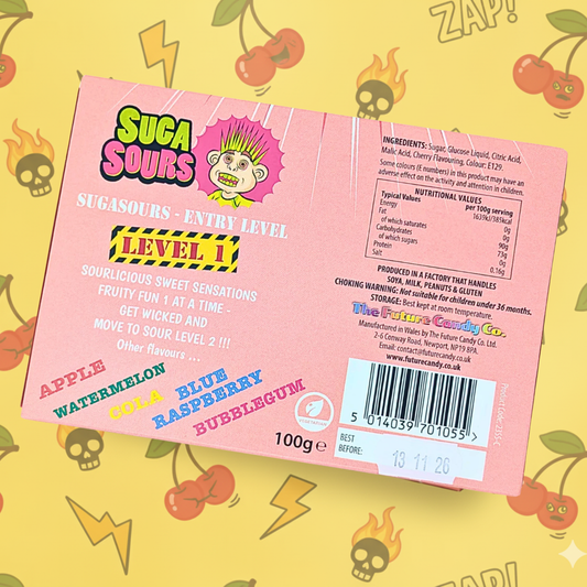 Suga Sours Cherry 100g