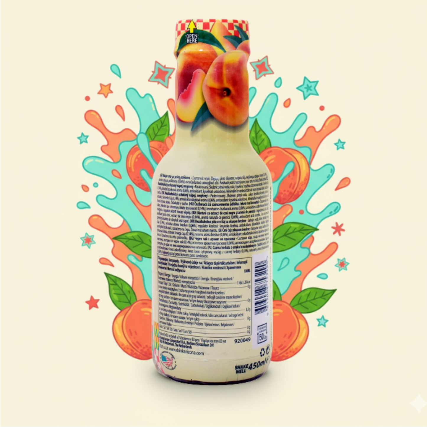 Arizona Iced Tea Peach PET 500ml