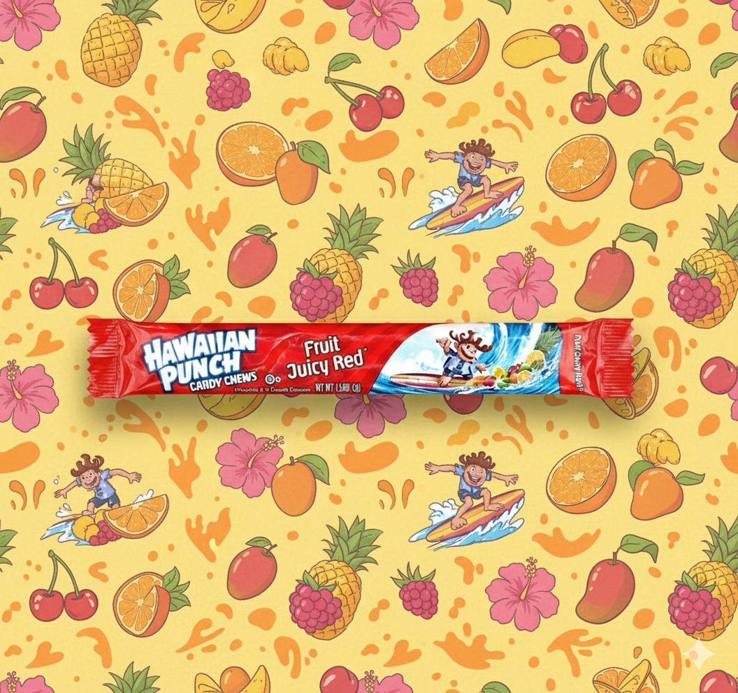 Hawaiian Punch Chew Bar Fruit Juicy Red 23g