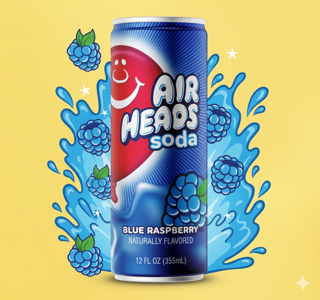 Airheads Soda Blue Raspberry