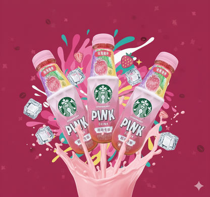 Starbucks Pink Drink Strawberry Refresher (Bottle)