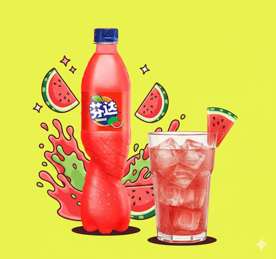 Fanta Watermelon (China - 500 ml)