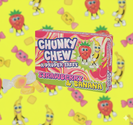 Chunky Chew Strawberry & Banana 100g