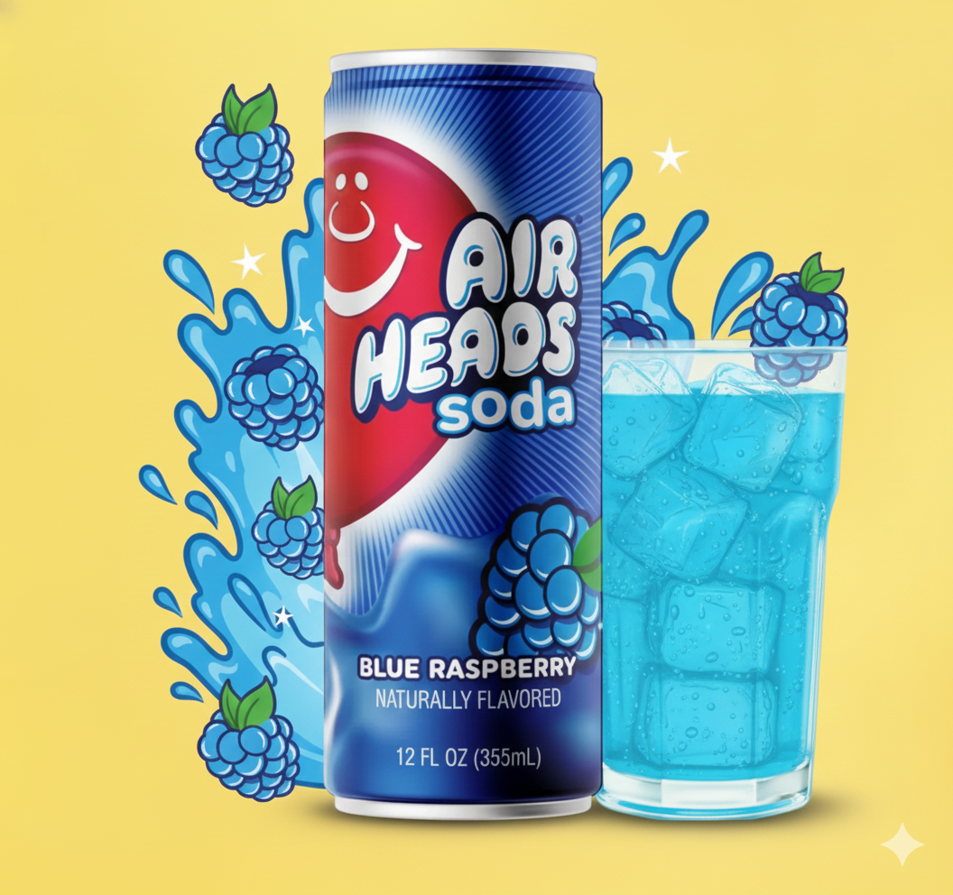 Airheads Soda Blue Raspberry