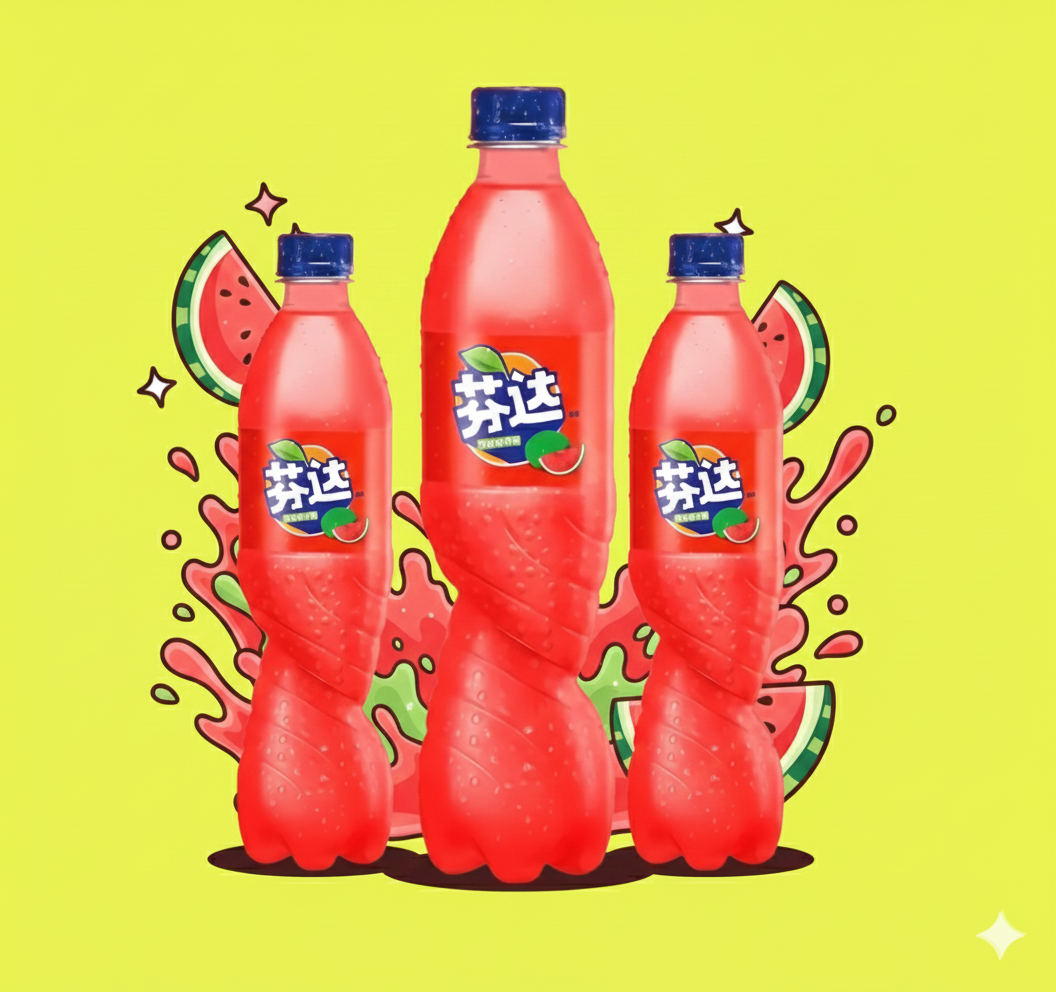 Fanta Watermelon (China - 500 ml)