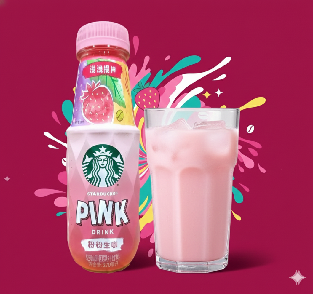 Starbucks Pink Drink Strawberry Refresher (Bottle)