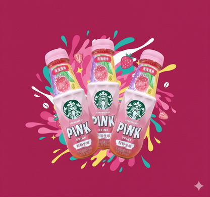 Starbucks Pink Drink Strawberry Refresher (Bottle)