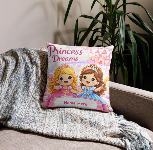 Princess Dreams Throw Pillow | Valentine's Day Gift